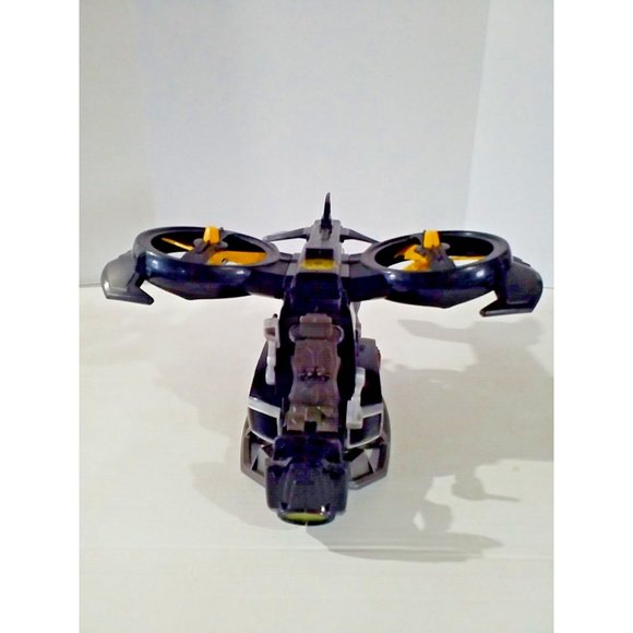 BATMAN DC Comics Batcopter Helicopter Black Battery Operated Toy Sounds Lights - Picture 4 of 16